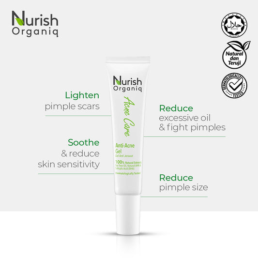 Nurish Organiq Teen Gel Anti Jerawat 15g