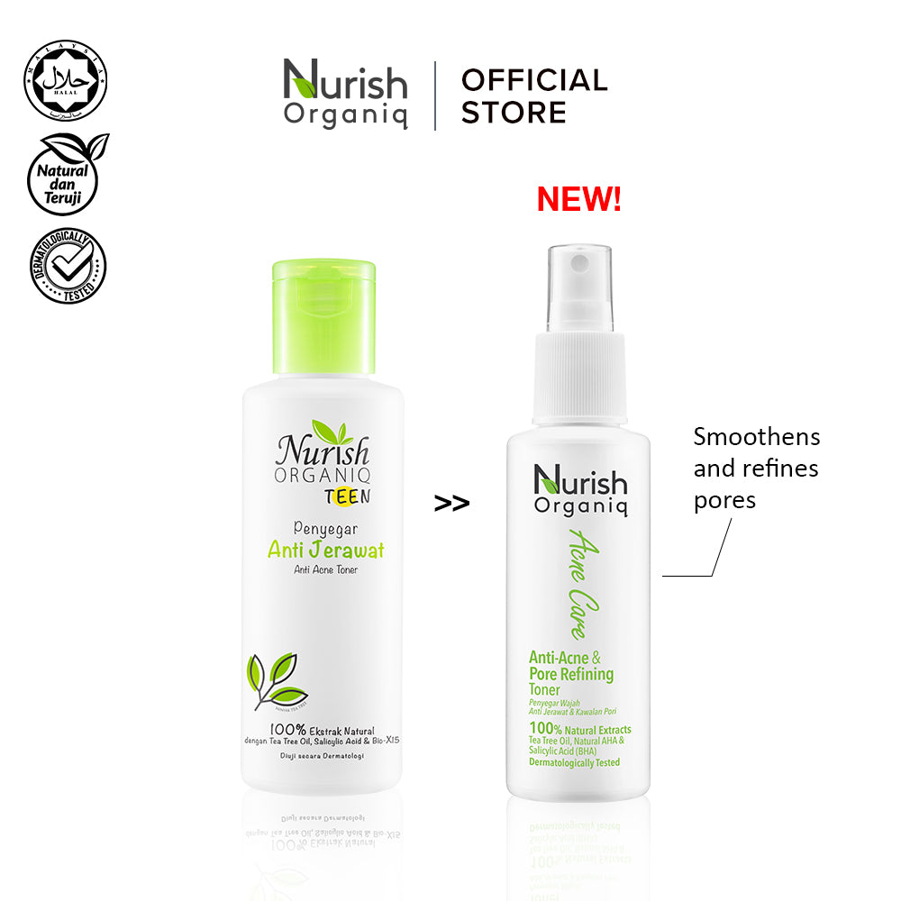 Nurish Organiq Anti Acne & Pore Refining Toner 100ml