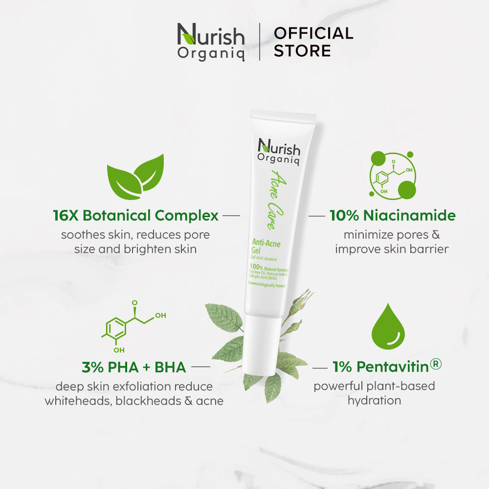 Nurish Organiq Teen Gel Anti Jerawat 15g