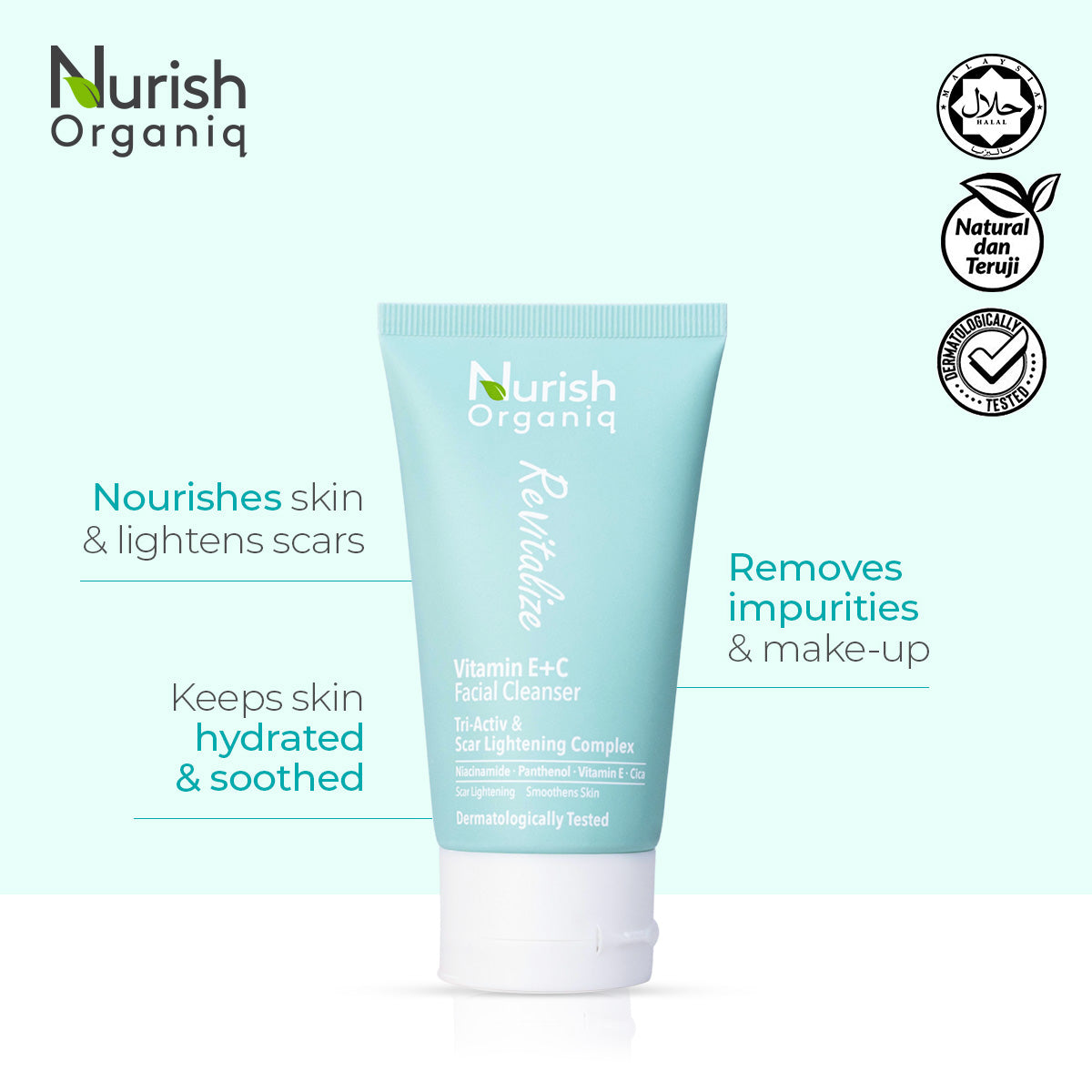 Revitalize Vitamin E+C Facial Cleanser 50ml