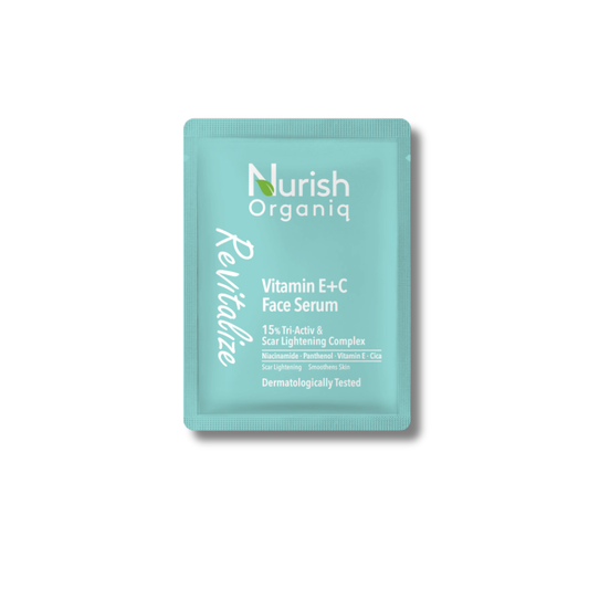 🎁 NURISH ORGANIQ VITAMIN E+C FACE SERUM 3G (SACHET) (100% off)