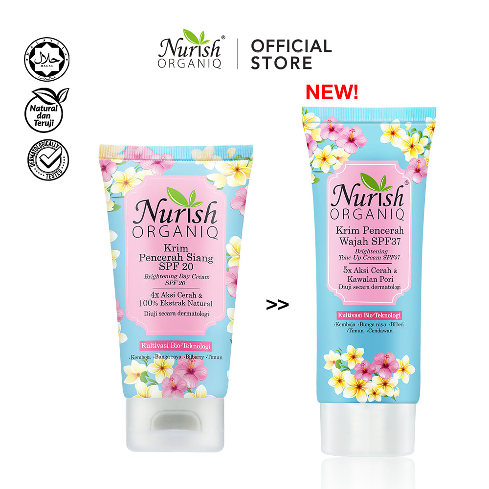 NEW Nurish Organiq Brightening Tone Up Cream SPF37