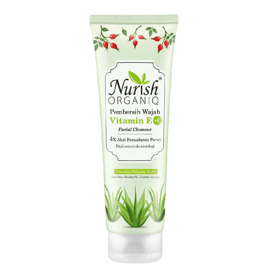 Nurish Organiq Vitamin E+C Facial Cleanser 100g