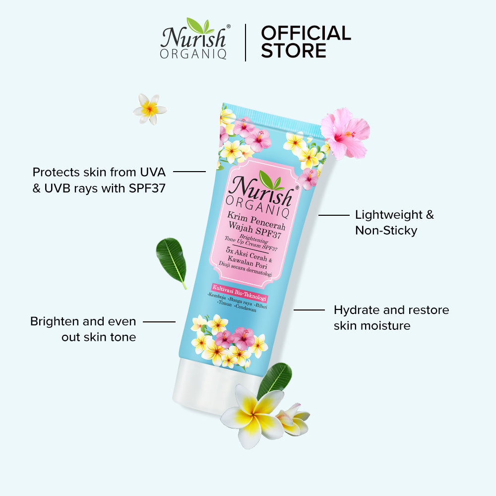 NEW Nurish Organiq Brightening Tone Up Cream SPF37